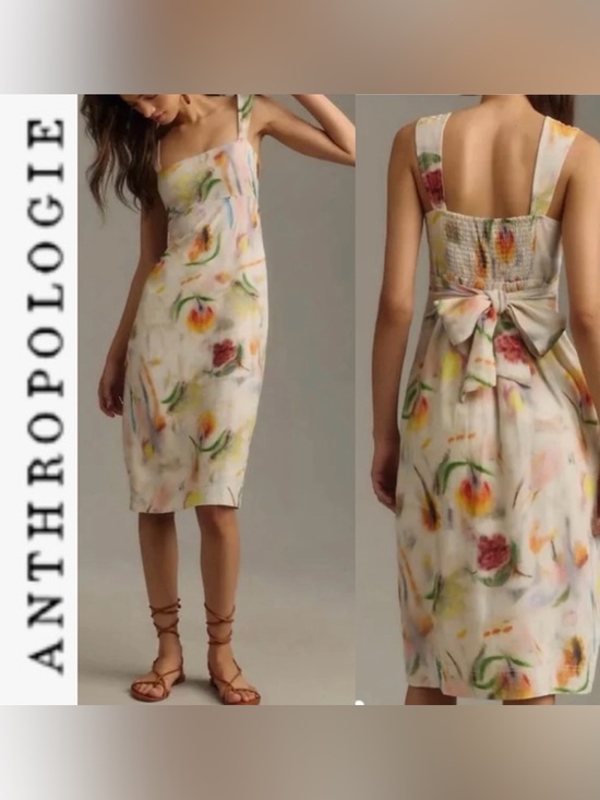 Pilcro Dresses & Skirts - Klaas Jonkman for Pilcro
Sleeveless Square Neck Linen Midi Dress